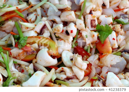 salad spicy seafood at street food salad spicy seafood at street food 41238379