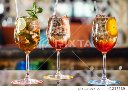 cocktails in the bar cocktails in the bar 41238689
