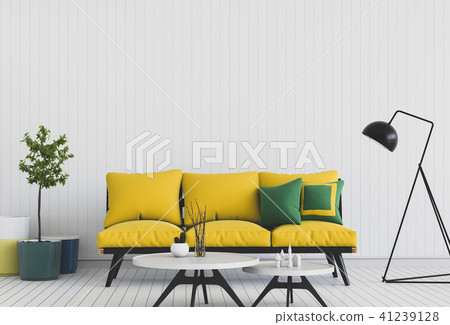 Living room interior in modern style, 3d render Living room interior in modern style, 3d render 41239128