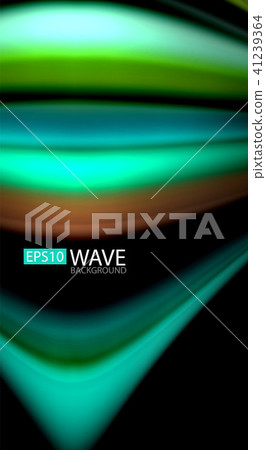 Abstract wave lines fluid rainbow style color stripes on black background. Artistic illustration for Abstract wave lines fluid rainbow style color stripes on black background. Artistic illustration for 41239364
