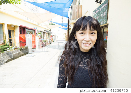 亞洲台灣台南藍晒圖女性女人女生人像肖像 41239730