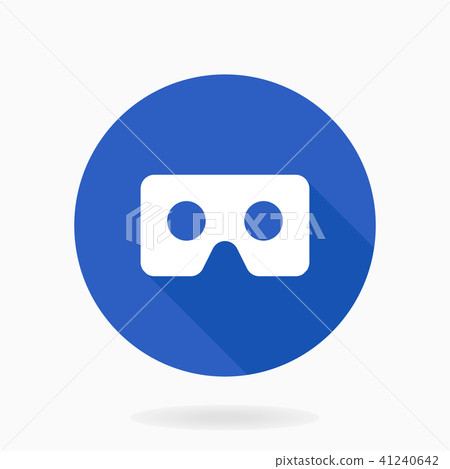 Fine Vector Flat Icon With VR Logo Fine Vector Flat Icon With VR Logo 41240642