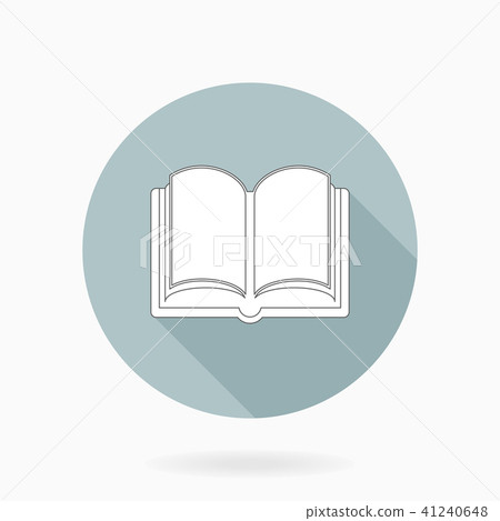 Fine Vector Flat Icon With Book 41240648