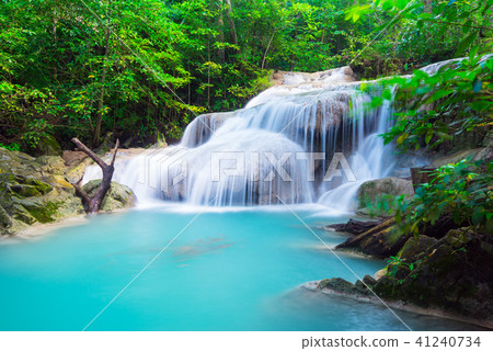 waterfall in tropical forest, Thailand waterfall in tropical forest, Thailand 41240734