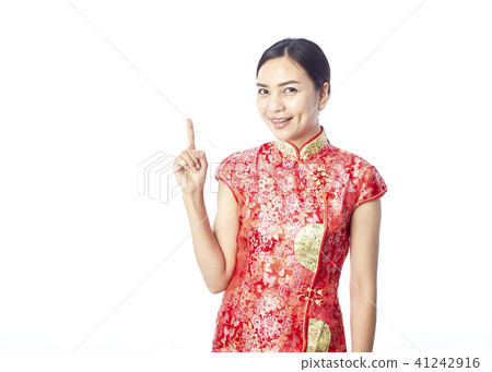 Chinese new year Asian girl Chinese new year Asian girl 41242916