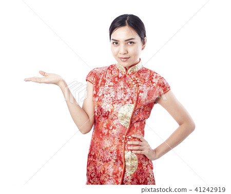 Chinese new year Asian girl 41242919