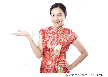 Chinese new year Asian girl 41242920