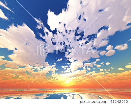 Wind and clouds with the sea 41242950
