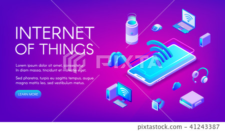 Internet or things technology vector illustration 41243387