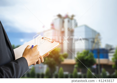 This Career Man business checking the factory This Career Man business checking the factory 41243817