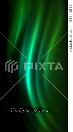 Neon glowing wave, magic energy and light motion background 41244258