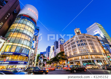 銀座4丁目夜視圖 41245152