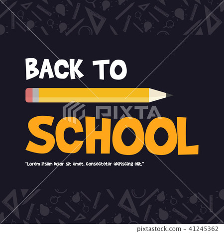 Back to school design blackboard banner 41245362