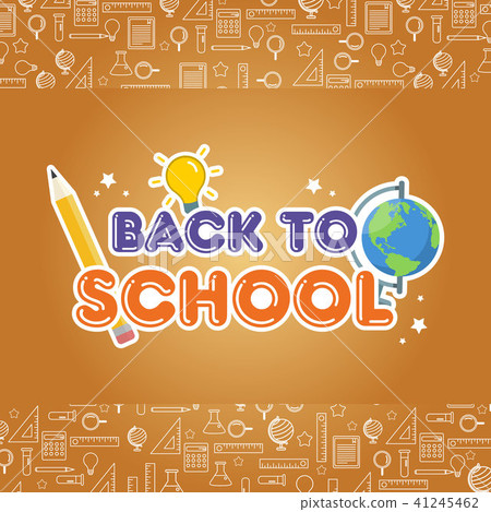 Back to school poster welcome education Back to school poster welcome education 41245462