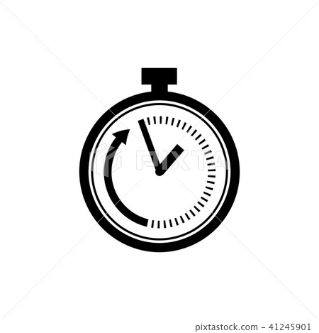 Time limit icon in flat style. Speed symbol 41245901