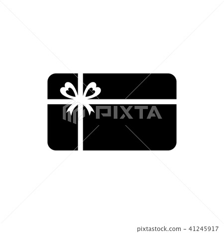Gift card icon. Gift certificate symbol 41245917