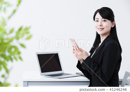 營業所婦女個人計算機女商人 41246246
