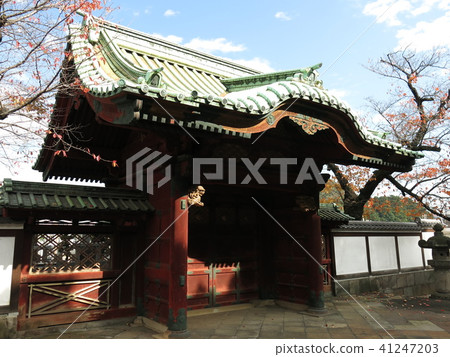 Tokugawa Ichinoseki Temple in the Kaneiji Temple ground imperial gate Tokugawa Ichinoseki Temple in the Kaneiji Temple ground imperial gate 41247203