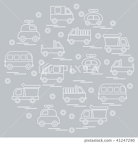 baby cars arranged in a circle 41247290