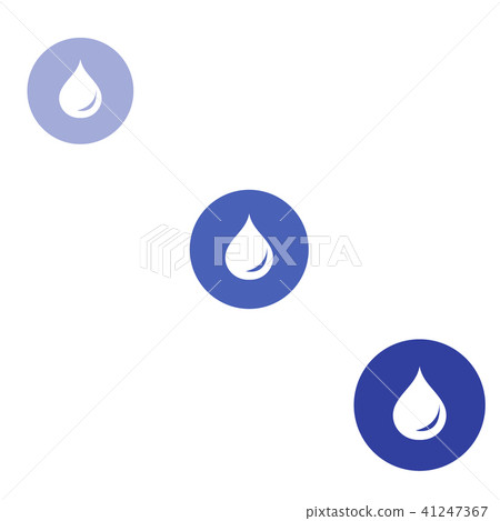Stylized icon of the three colored fuel droplets Stylized icon of the three colored fuel droplets 41247367