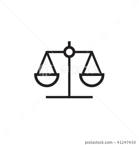 Law scale icon Vector illustration, EPS10. Law scale icon Vector illustration, EPS10. 41247410