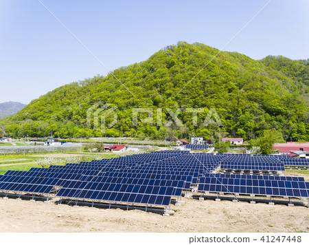 Solar power generation (pseudo aerial photography) 41247448