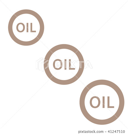Stylized icon of the three inscription oil 41247510