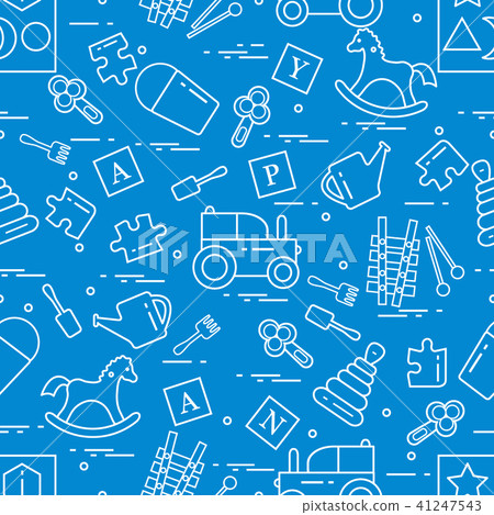 Cute seamless pattern with variety of children's Cute seamless pattern with variety of children's 41247543