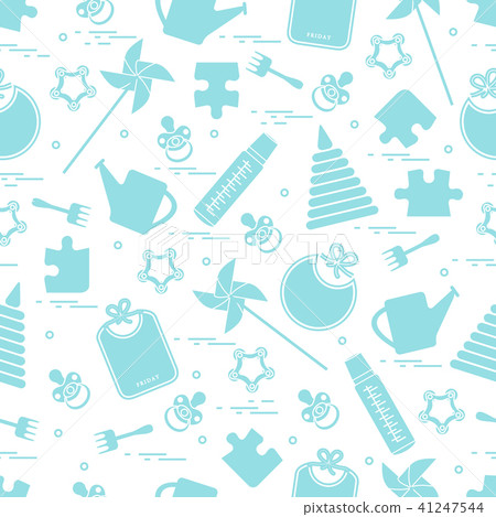 Cute seamless pattern with variety children's Cute seamless pattern with variety children's 41247544