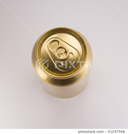 Gold can on white background Gold can on white background 41247566