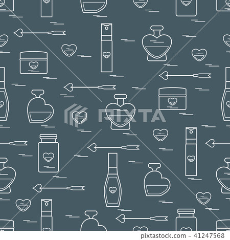 Cute seamless pattern with various accessories for 41247568