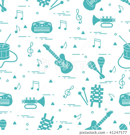 Vector pattern of sheet music and different Vector pattern of sheet music and different 41247577