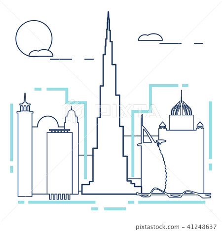 Building and skyscrapers City view. Architecture. 41248637