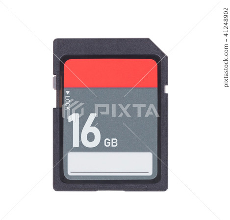 Memory card isolated on white background Memory card isolated on white background 41248902