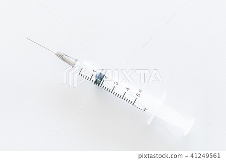 Syringe on white background Syringe on white background 41249561