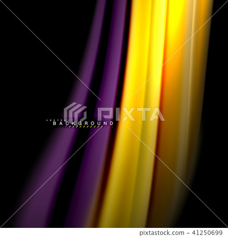 Fluid mixing colors vector wave abstract background design. Colorful mesh waves 41250699