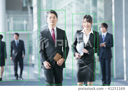 Automatic recognition technology Motion detection Object detection Automatic authentication Businessman Business scene Office scene Automatic recognition technology Motion detection Object detection Automatic authentication Businessman Business scene Office scene 41251169