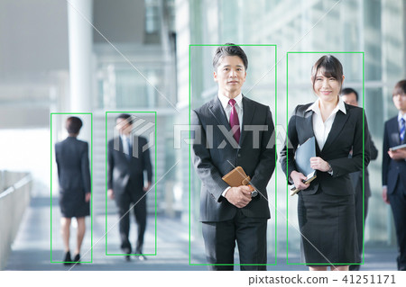 自動識別技術運動檢測對象檢測自動驗證商人業務場景辦公場景 自動識別技術運動檢測對象檢測自動驗證商人業務場景辦公場景 41251171