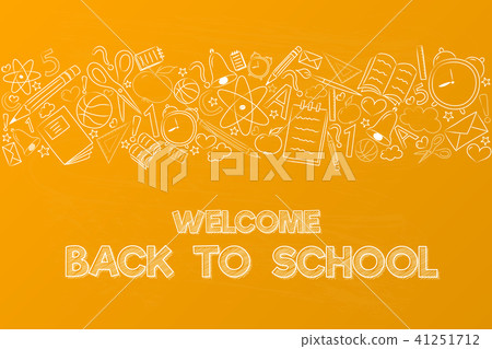 Welcome back to school. Vector. 41251712
