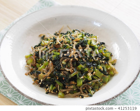 炒蘿蔔葉和蝦 41253119