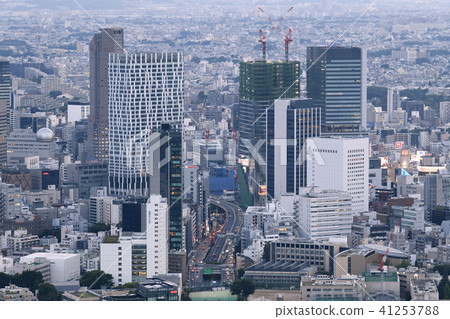 東京都市風景看法在日本澀谷和其他城市視圖 東京都市風景看法在日本澀谷和其他城市視圖 41253788