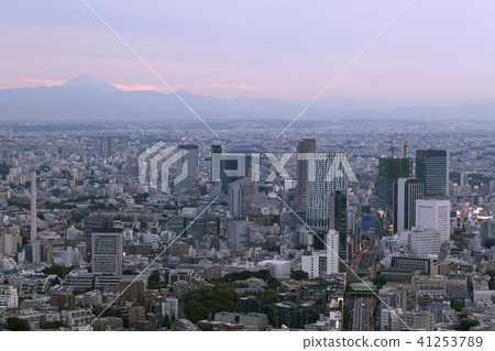 東京都市風景看法在日本澀谷和其他城市視圖 41253789