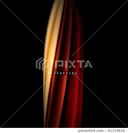 Fluid mixing colors vector wave abstract background design. Colorful mesh waves 41254626