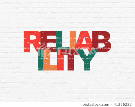 Business concept: Reliability on wall background 41256222
