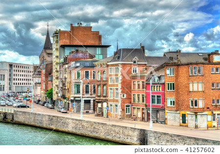 Typical buildings in the city centre of Liege, Belgium 41257602