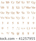 Alphabet from a canvas 41257955