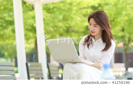 模型，肖像，女人，計算機，搜索 41258190