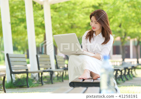 模型，肖像，女人，計算機，搜索 41258191