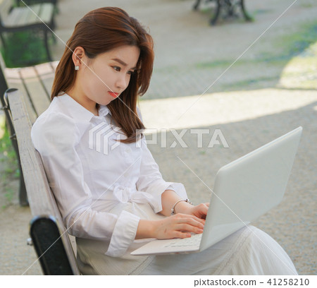 模型，肖像，女人，計算機，搜索 41258210