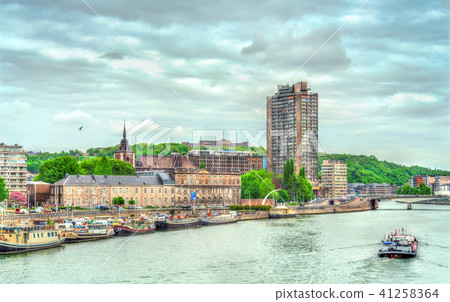 View of Liege, a city on the banks of the Meuse river in Belgium 41258364